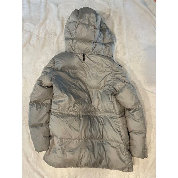MACKAGE Women's Freya City Light Down Jacket XS Silver/Gray Hooded Puffer - Picture 8 of 16